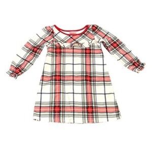 Girls Plaid‎ Christmas Nightgown 3T Cozy Flannel Holiday Winter Sleepwear Rustic